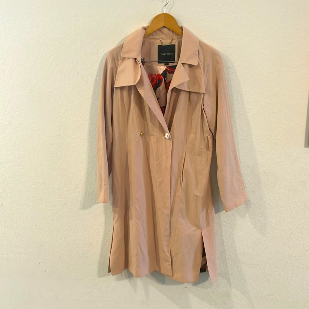 Ivanka Trump pastel pink trench coat